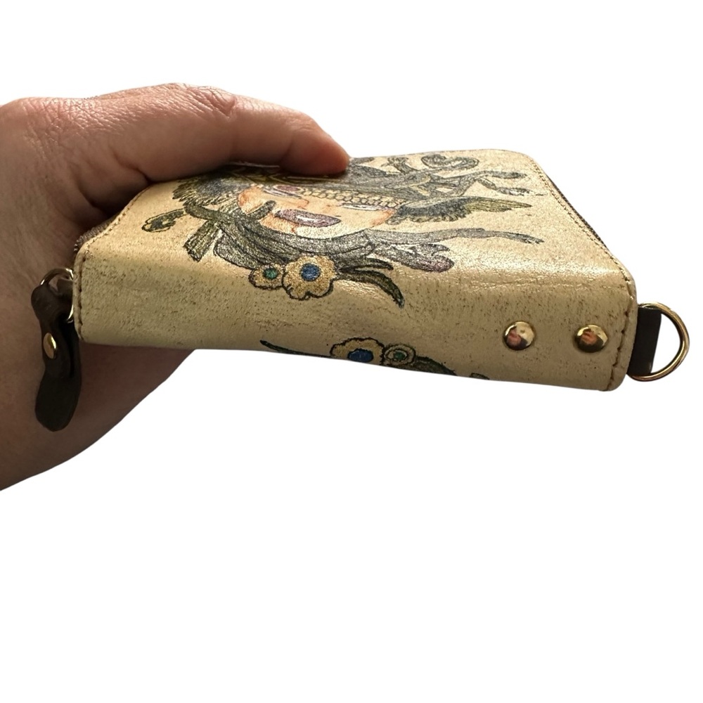 Prison Art Leather Wallet Medusa Bi-Fold Zippered Wallet - Flaw - Picture 3 of 12